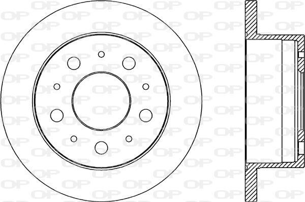 OPEN PARTS Тормозной диск BDA2033.10